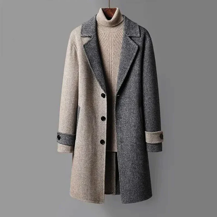 Adrien | Luxuriöser Schurwollmantel Für Herren In Zeitlosem Design