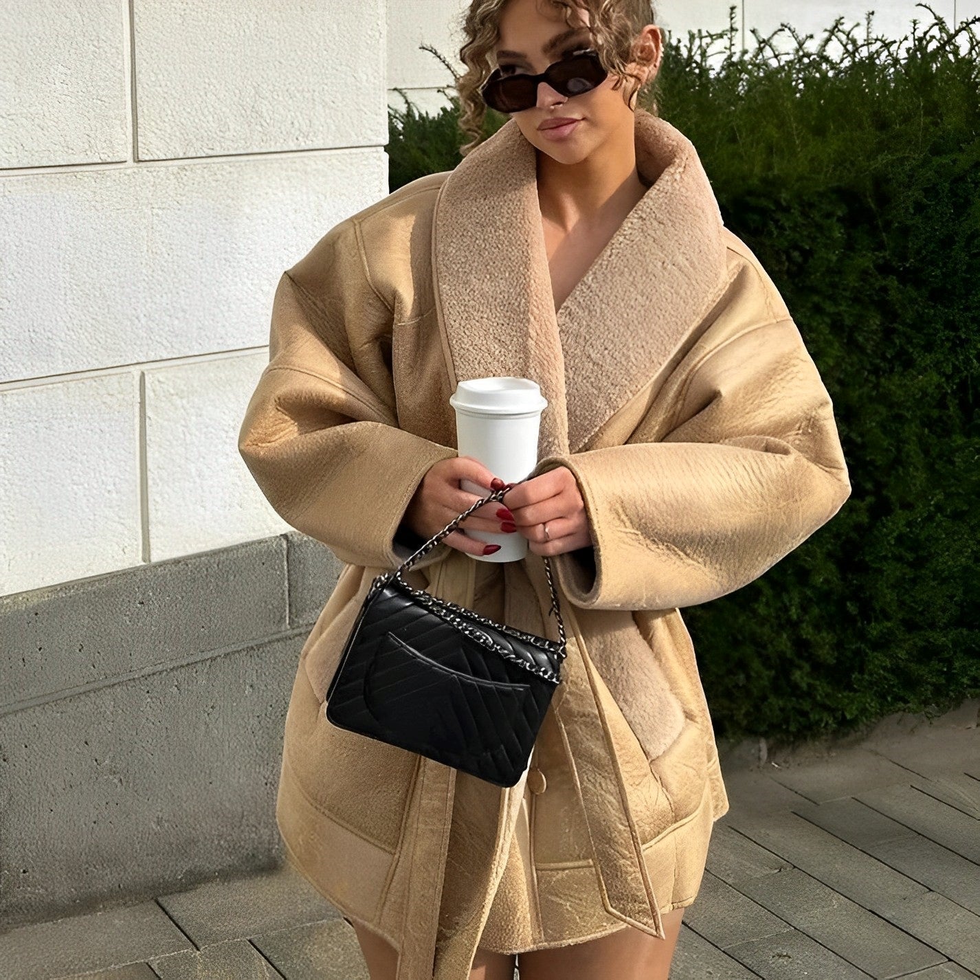 Amanda | Edle Damen Winterjacke Mit Luxuriösem Pelzbesatz
