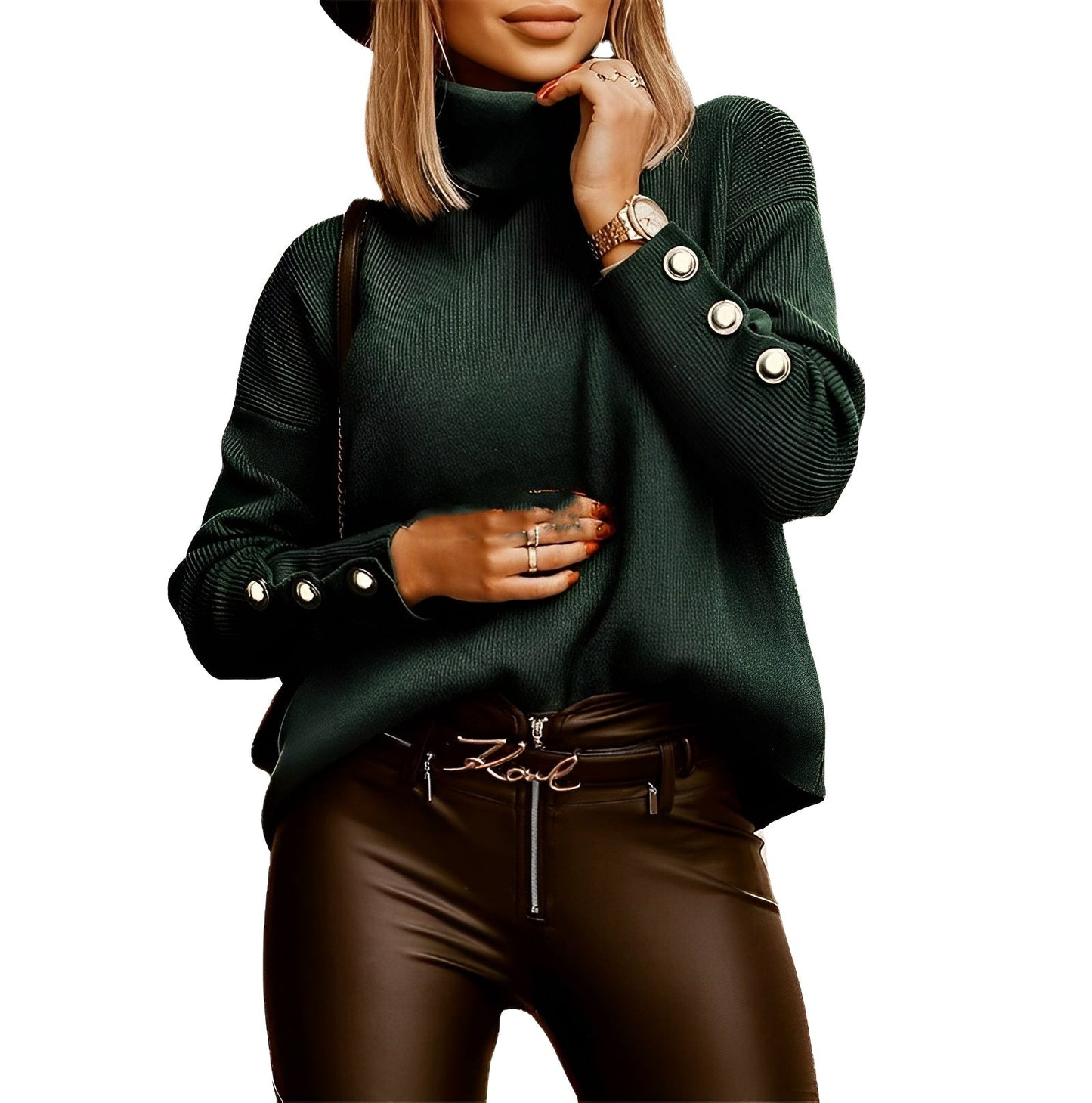 Addison | Kuscheliger Damen Winterpullover Mit Rollkragen Für Kalte Tage